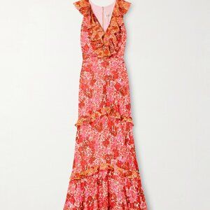 Saloni | Rita Tiered Ruffle Cocktail Dress